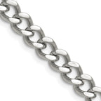 Men's Stainless Steel Curb Chain Necklace 7.5mm