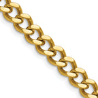 Men's Stainless Steel Curb Chain Necklace 7.5mm