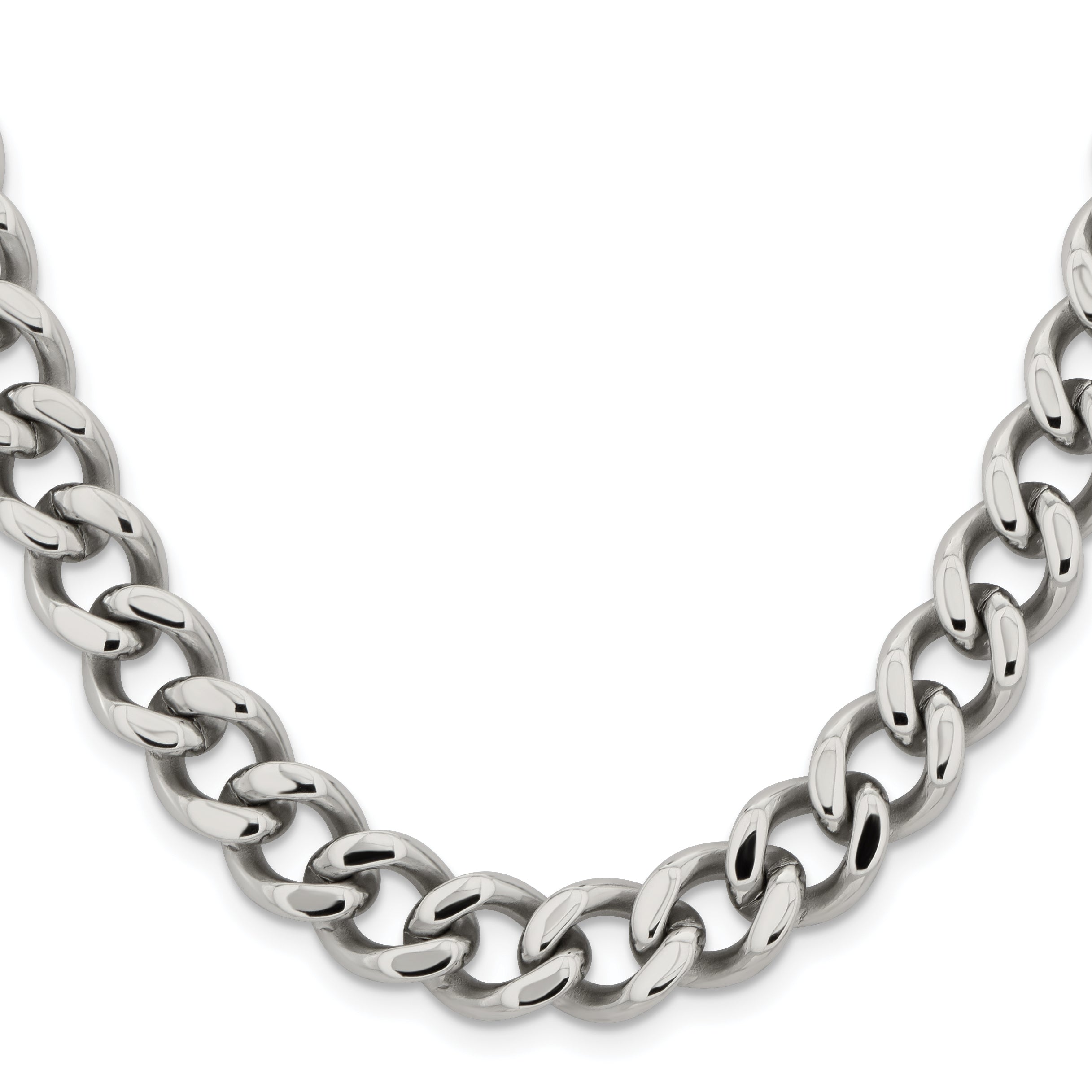Chisel Stainless Steel Polished 11.5mm Curb Chain