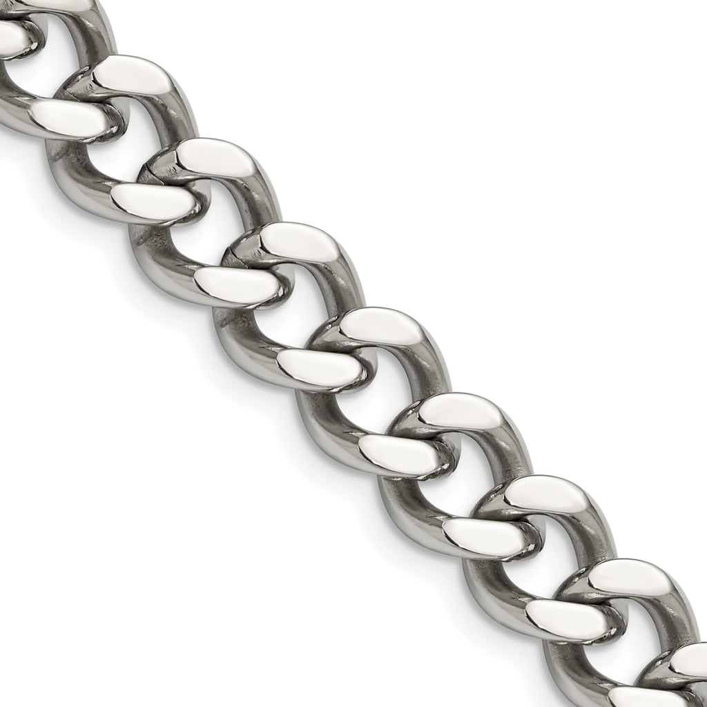 Chisel Stainless Steel Polished 11.5mm Curb Chain