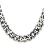 Chisel Stainless Steel Polished 13.75mm Curb Chain