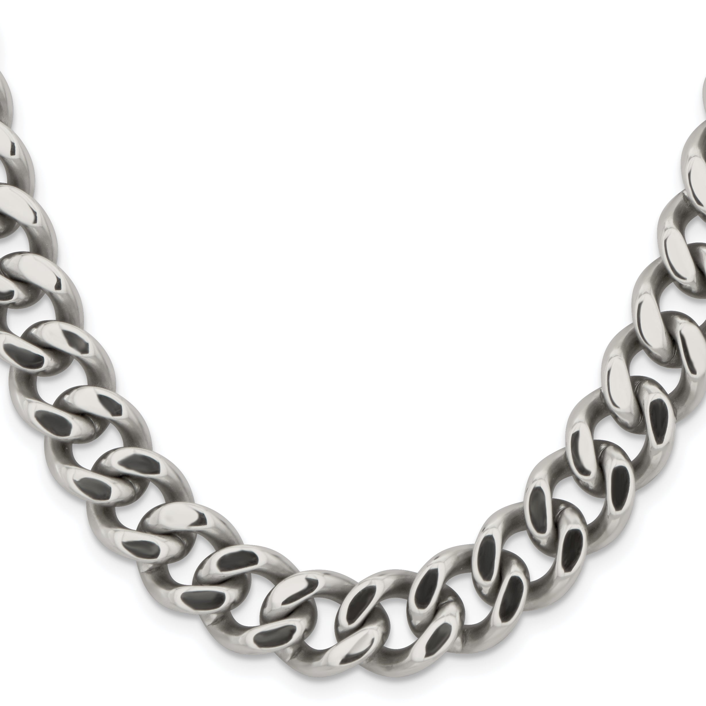 Chisel Stainless Steel Polished 13.75mm Curb Chain