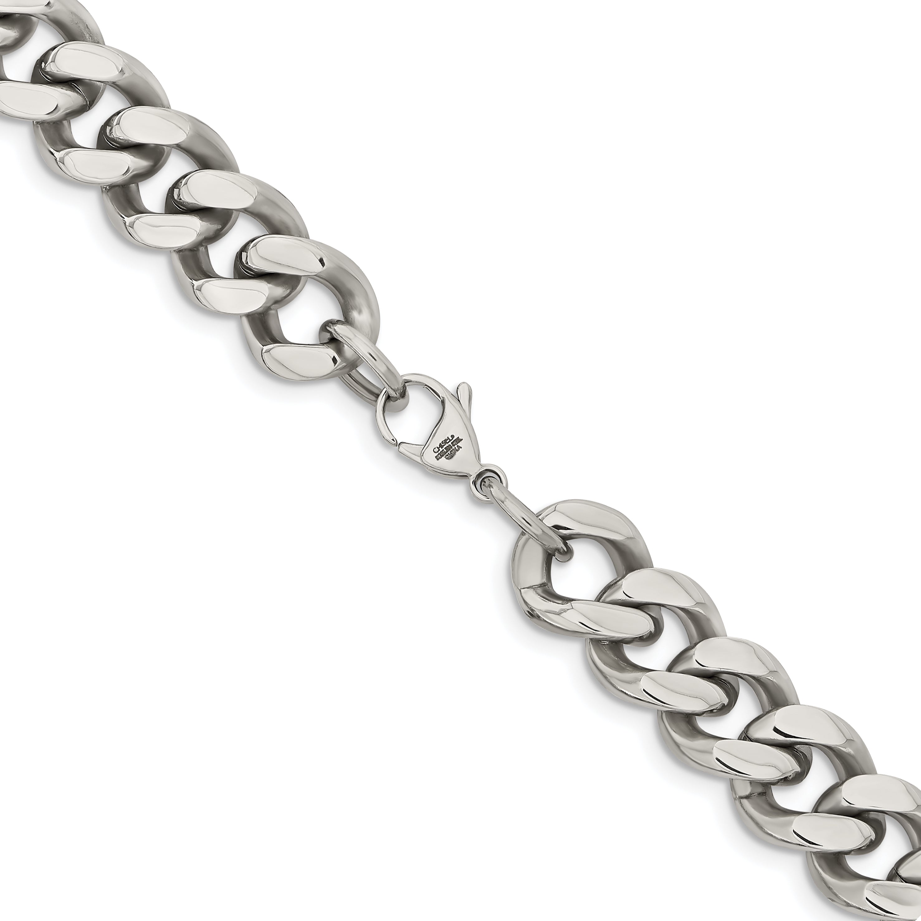 Chisel Stainless Steel Polished 13.75mm Curb Chain