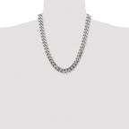 Men's Stainless Steel Curb Chain Necklace 13.75mm