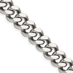 Men's Stainless Steel Curb Chain Necklace 13.75mm