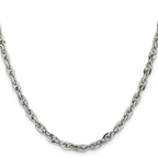 Chisel Stainless Steel Polished 4.2mm Fancy Twisted Link Chain