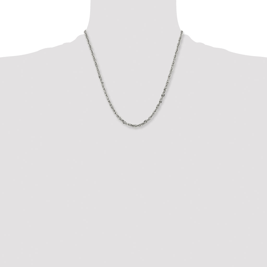 Chisel Stainless Steel Polished 4.2mm Fancy Twisted Link Chain