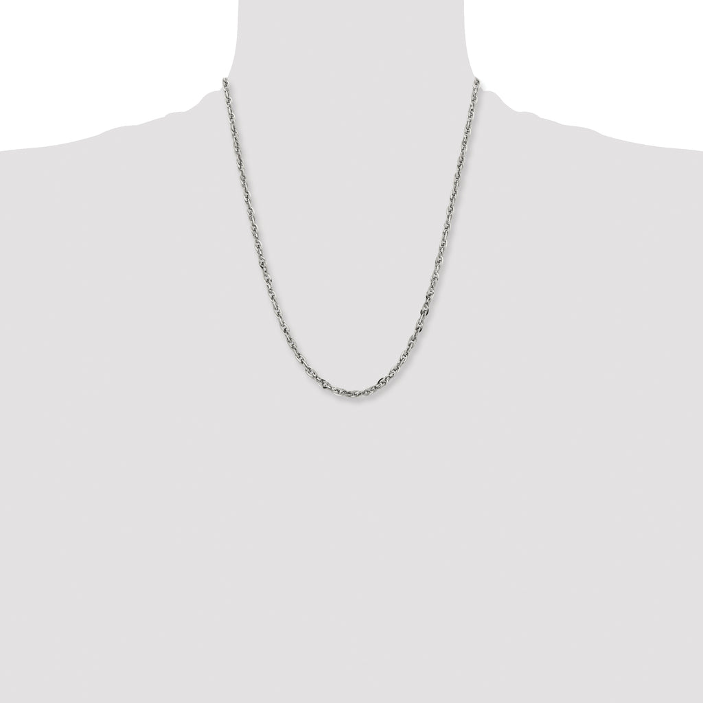 Stainless Steel Rope Chain Necklace 4.2mm