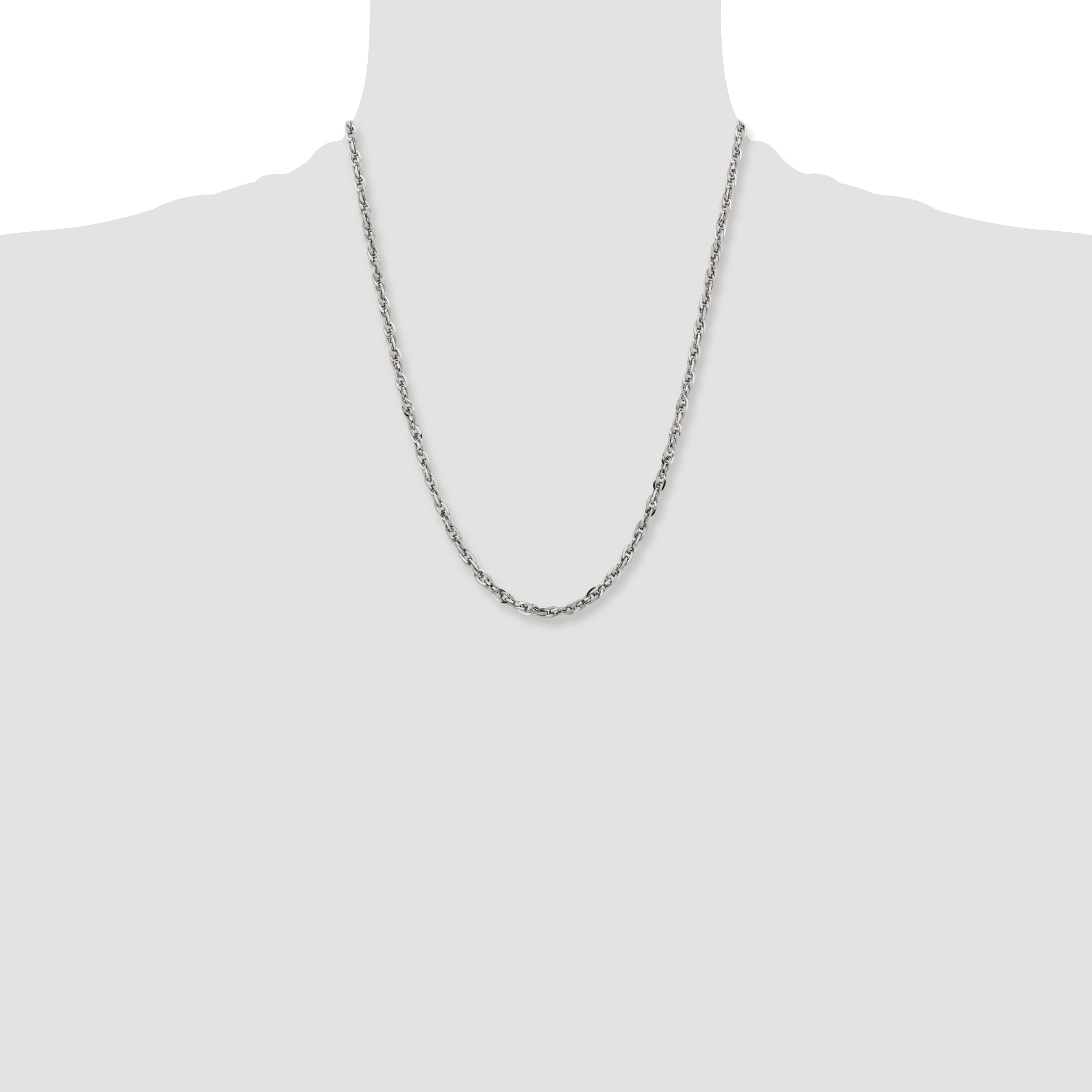 Stainless Steel Rope Chain Necklace 4.2mm