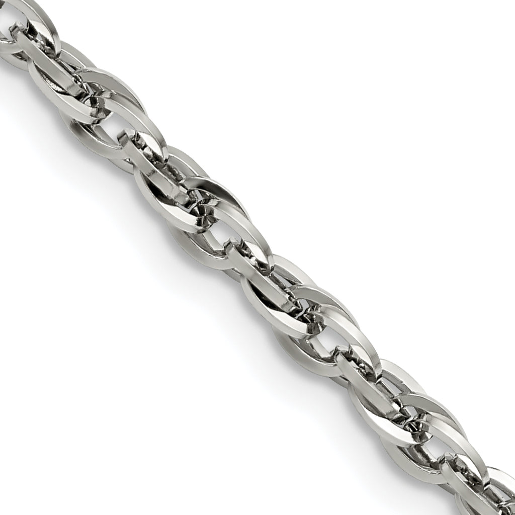 Stainless Steel Rope Chain Necklace 4.2mm