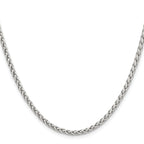 Chisel Stainless Steel Polished 3mm Wheat Chain