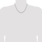 Polished Stainless Steel Spiga (Wheat) Chain Necklace 3mm
