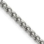 Polished Stainless Steel Spiga (Wheat) Chain Necklace 4mm