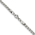 Men's Stainless Steel Wheat Chain Necklace 5mm