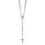 Chisel Stainless Steel Polished 6mm Beaded 29.5 inch Rosary Necklace