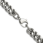 Chisel Stainless Steel Polished 24 inch Heavy Wheat Necklace