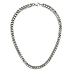 Chisel Stainless Steel Polished 24 inch Heavy Wheat Necklace