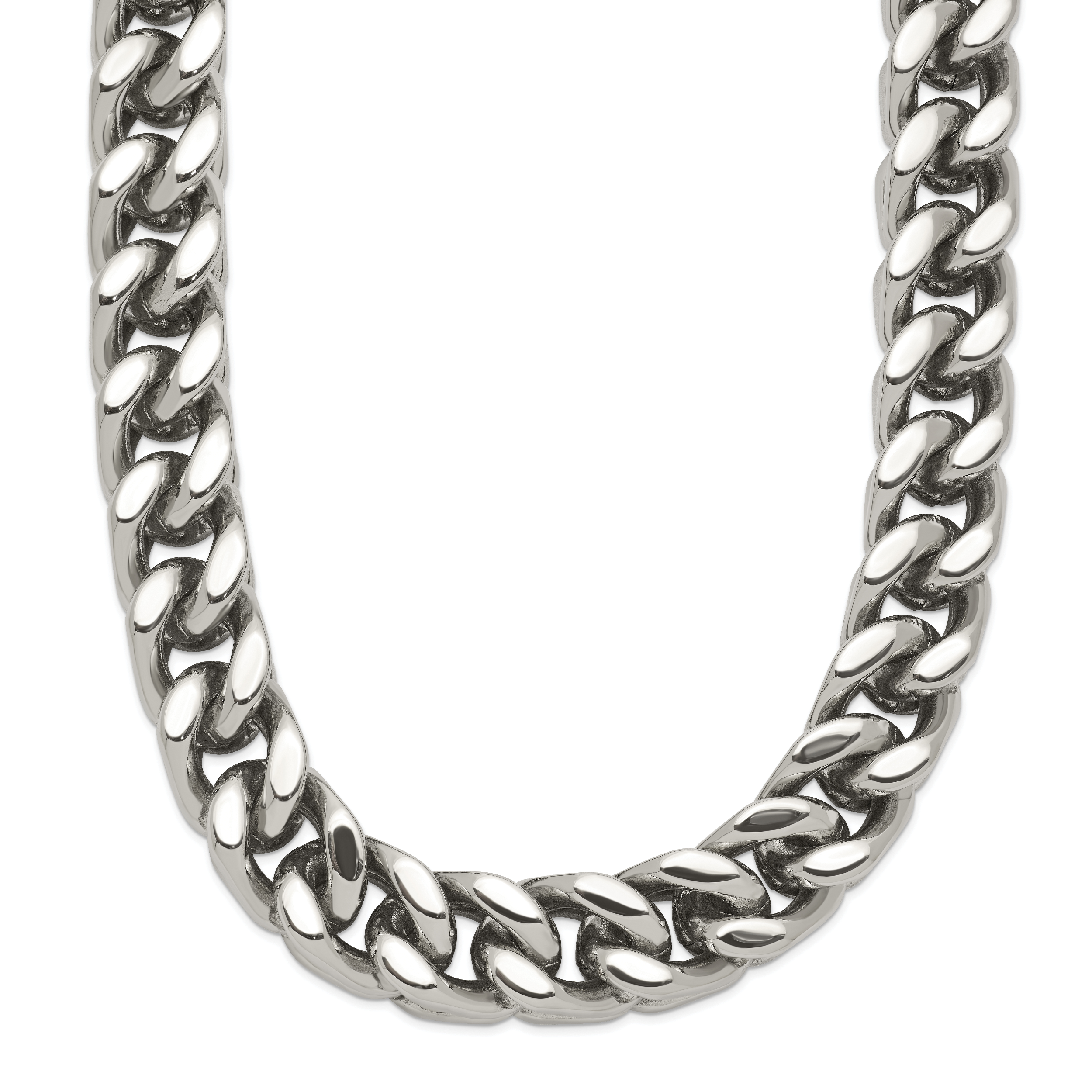 Chisel Stainless Steel Polished 24 inch Heavy Wheat Necklace Main image