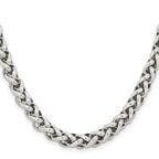 Men's Stainless Steel Cable Chain Necklace 6mm