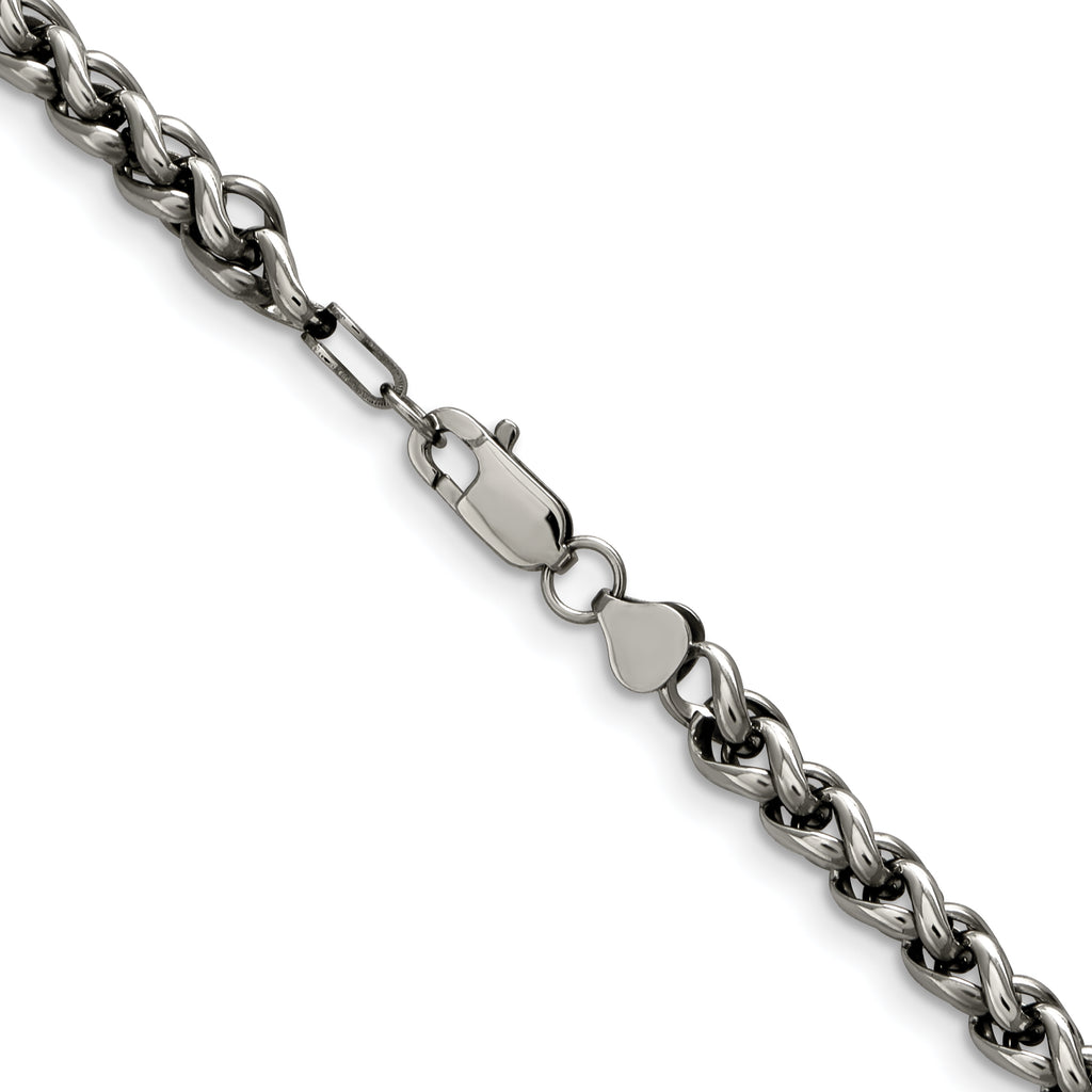 Men's Stainless Steel Cable Chain Necklace 6mm