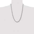 Chisel Stainless Steel Polished Wheat Chain Necklace