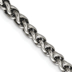Chisel Stainless Steel Polished Wheat Chain Necklace