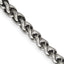 Chisel Stainless Steel Polished Wheat Chain Necklace