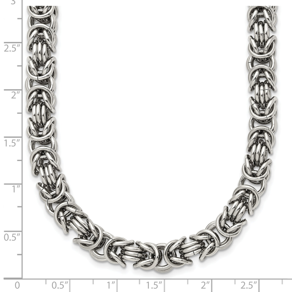 Chisel Stainless Steel Polished 18 inch Fancy Link Necklace