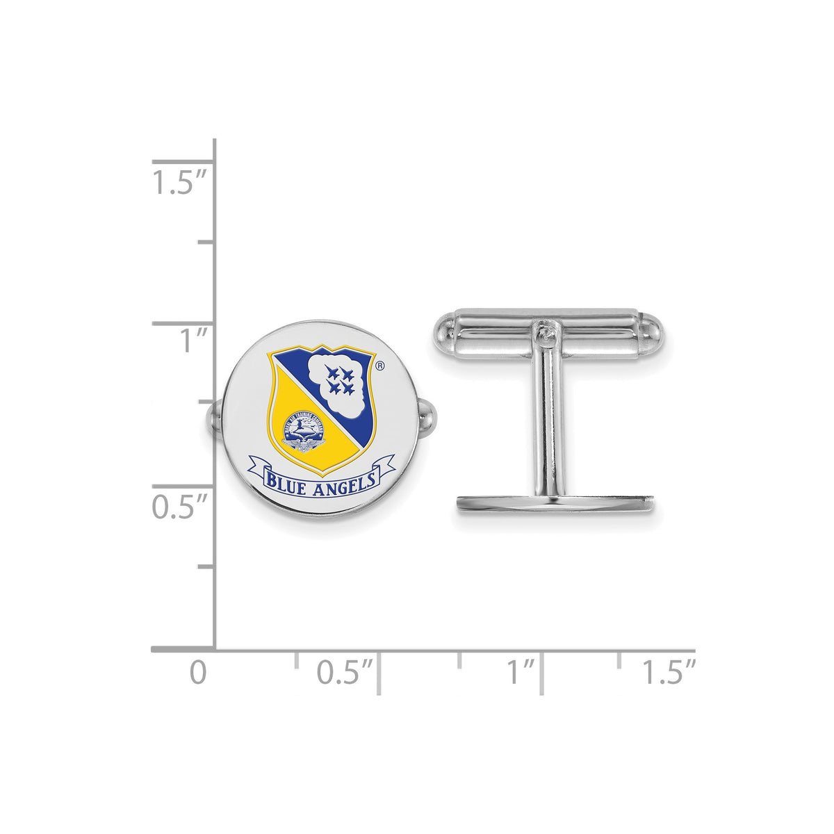 Blue Angels Enameled Links Bracelet in Sterling Silver - Sophia Jewelers