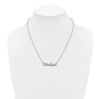 LogoArt Blue Angels Script Necklace in Sterling Silver - Sophia Jewelers