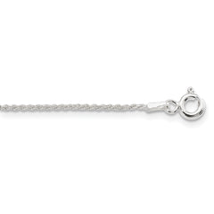 Sterling Silver 1.85mm Diamond-cut Rope Chain