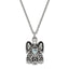 Sentimental Expressions Stainless Steel Light Blue CZ March Birthstone Antiqued Angel Ash Holder 18 inch Necklace