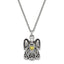 Sentimental Expressions Stainless Steel Yellow CZ November Birthstone Antiqued Angel Ash Holder 18 Inch Necklace