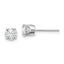 14kw .95ct I2 K-L Diamond Stud Push-on Post Earrings