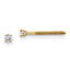 14ky .05ct. SI3 G-I Diamond Stud Thread on/off Post Earrings