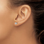 14kw .85ct SI3 G-I Diamond Stud Thread on/off Post Earrings