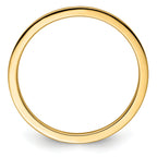 14K Yellow Gold 1.2mm Flat Polished Stackable Band