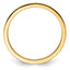 14K Yellow Gold 1.2mm Flat Polished Stackable Band