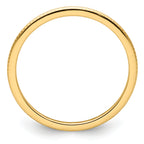 14K Yellow Gold 1.2mm Beaded Stackable Band