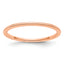 14K Rose Gold 1.2mm Milgrain Stackable Band