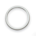 14k White Gold 1.5mm Milgrain Stackable Band