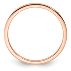 14K Rose Gold 1.2mm CriSterling Silver-CroSterling Silver Pattern Stackable Band