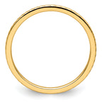 14K Yellow Gold 1.2mm Twisted Wire Pattern Stackable Band
