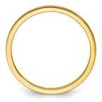 14K Yellow Gold 1.2mm Flat Satin Stackable Band