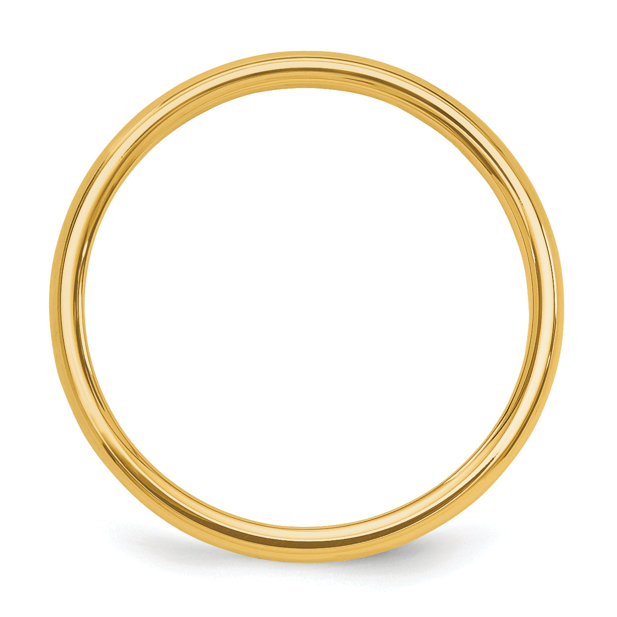 14k Polished 2mm Stackable Band Secondary image