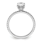14k White Gold 1 1/3 carat Certified Lab Grown Diamond VS/SI+ G+ Oval Complete Solitaire with Flair Engagement Ring