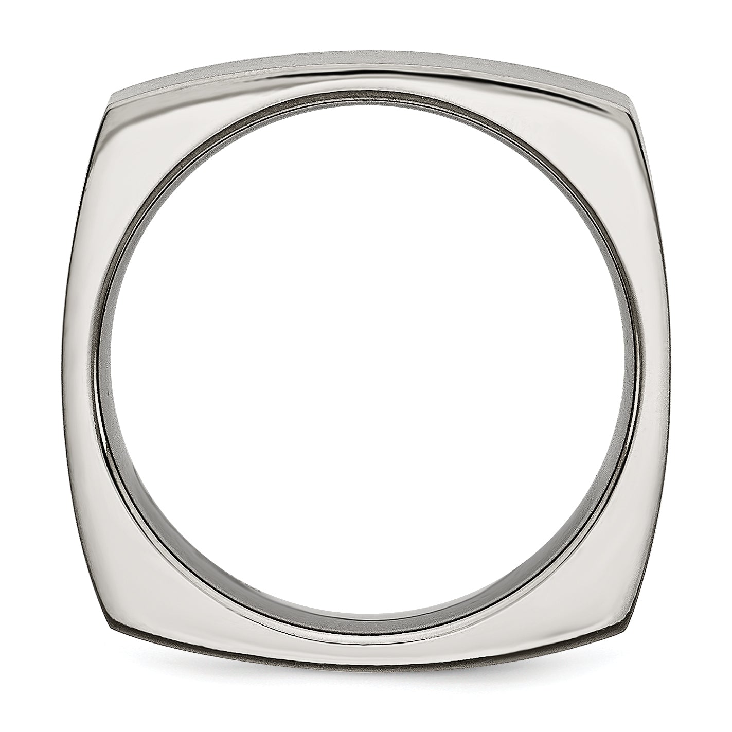 Titanium Satin 6mm Square Band Secondary image