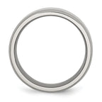 Chisel Titanium Polished 8mm Beveled Edge Band