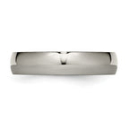Chisel Titanium Polished 5mm Half Round Band