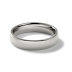 Chisel Titanium Polished 5mm Half Round Band